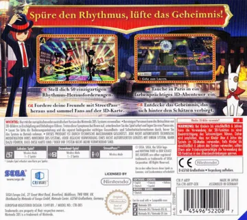 Rhythm Thief & the Emperors Treasure (USA) box cover back